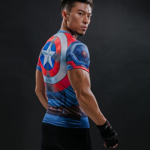 Captain America Shield Compression Shirt - Image 2