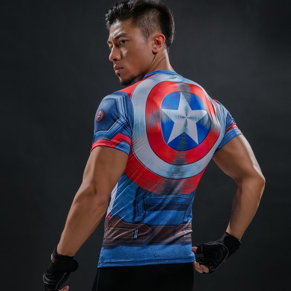 Captain America Shield Compression Shirt