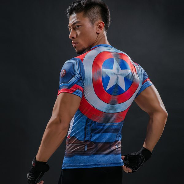 Captain America Shield Compression Shirt - Image 3