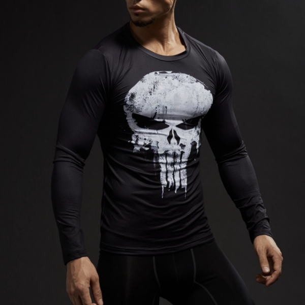 Punisher Long Sleeve Compression Shirt