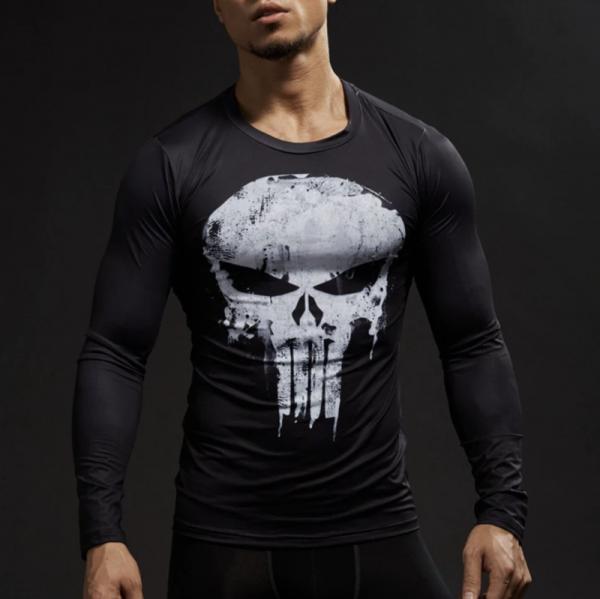 Punisher Long Sleeve Compression Shirt