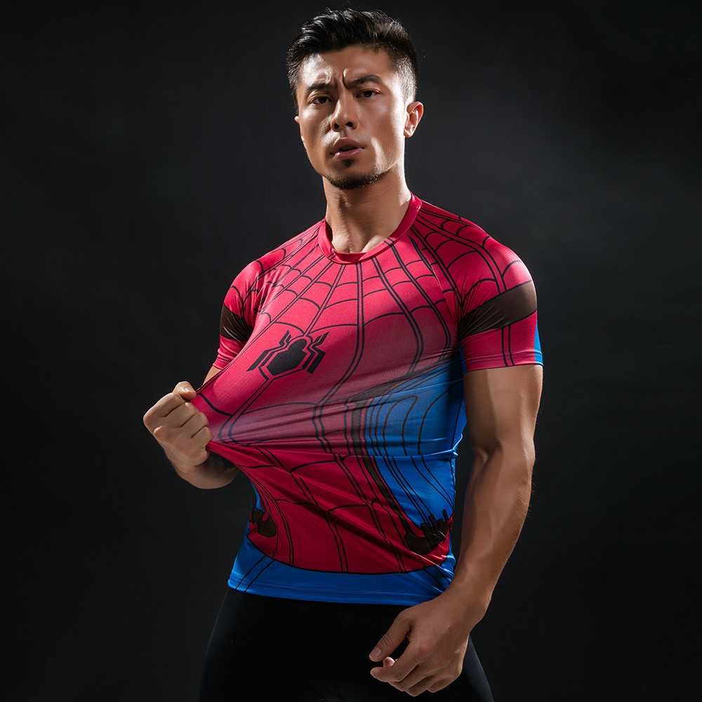Spiderman Compression Shirt Totally Superhero