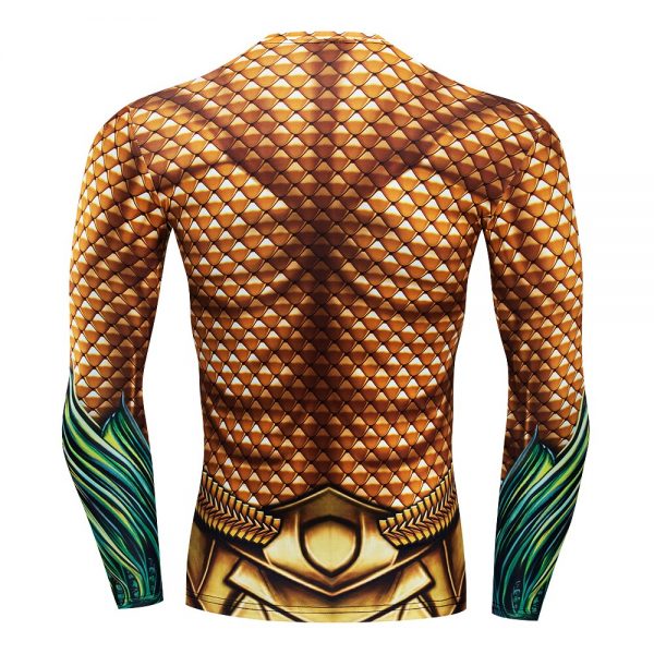 Aquaman Atlantis Long Sleeve Compression Shirt