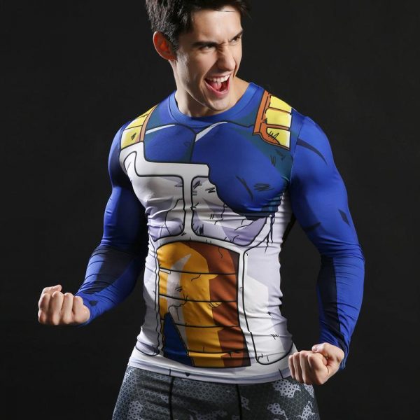 Dragon Ball Vegeta Long Sleeve Compression Top