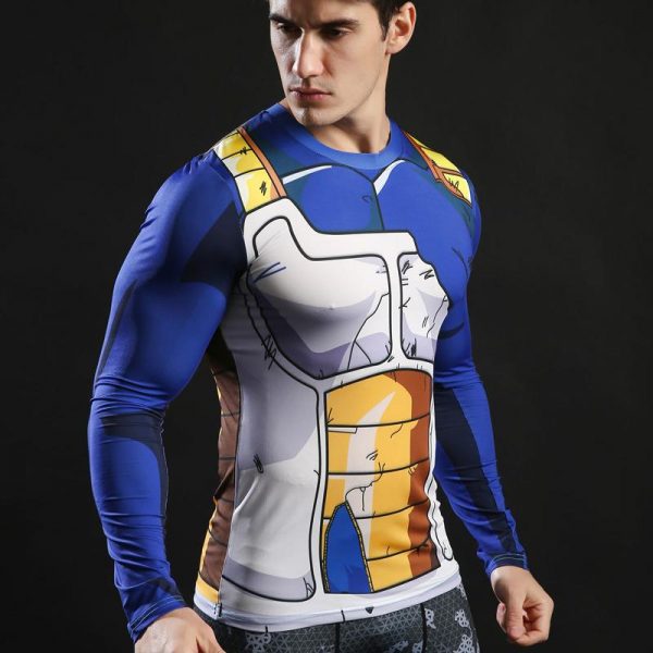 Dragon Ball Vegeta Long Sleeve Compression Top