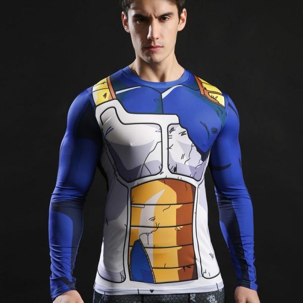 Dragon Ball Vegeta Long Sleeve Compression Top