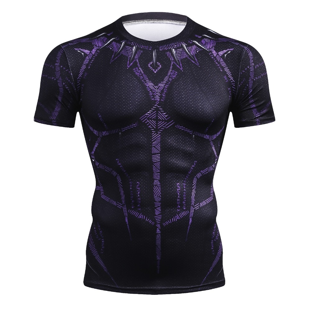 Black Panther King T'Challa Compression Shirt