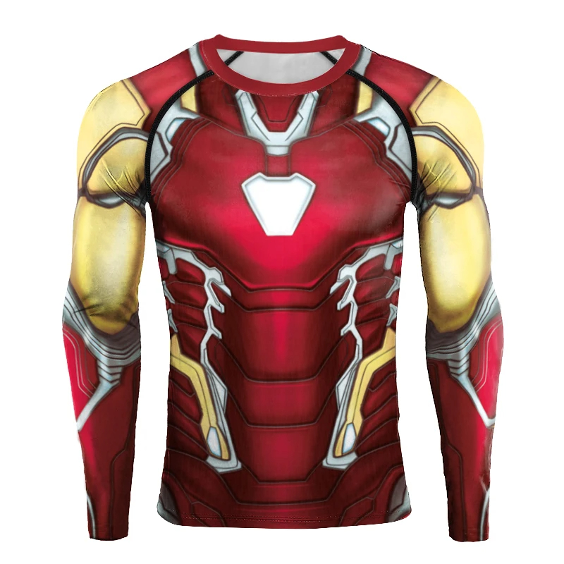 Iron Man Nano Tech Long Sleeve Compression Shirt
