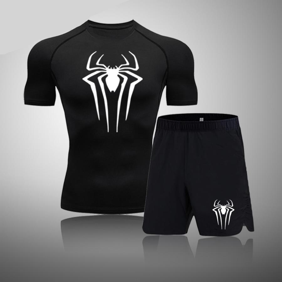 Spider-Man Icon Gym Compression Shirt & Shorts Set - Totally Superhero