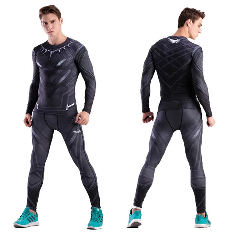 Black panther compression sales pants