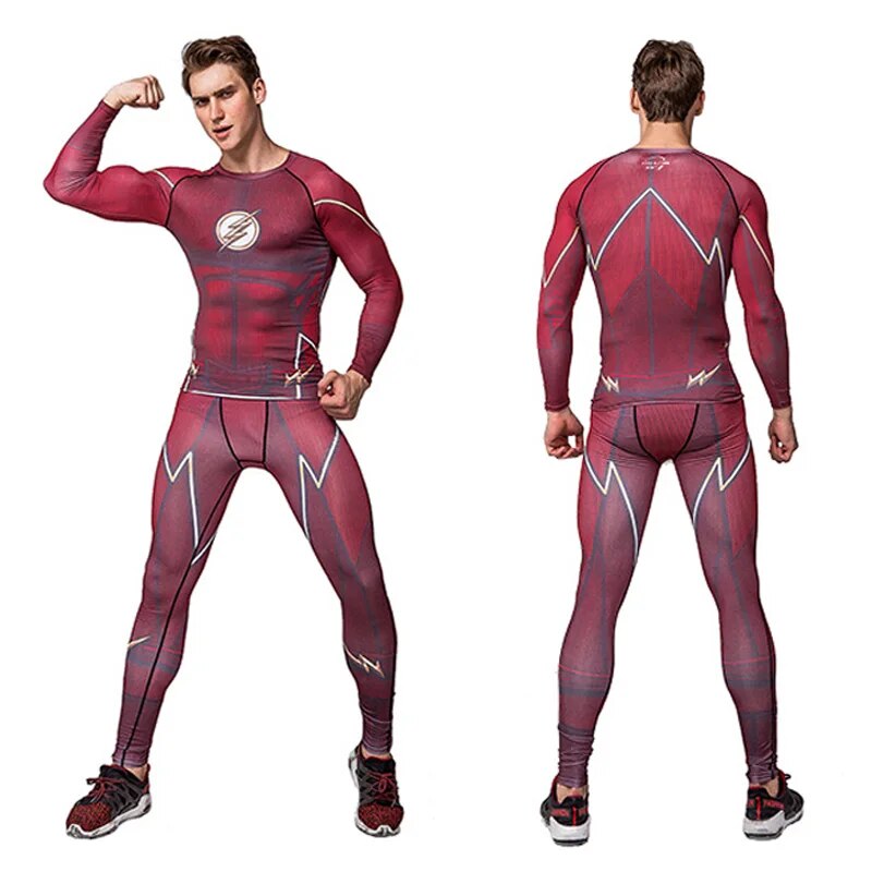 Flash Compression Shirt & Pants Set - Totally Superhero