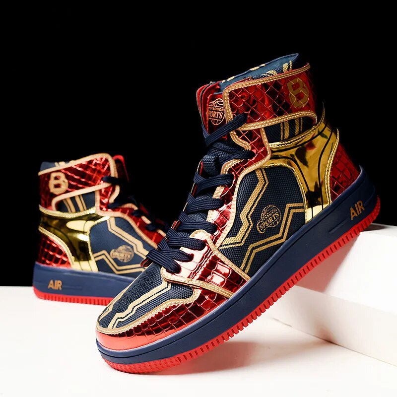 Spiderman Shinny Air High Top Shoes
