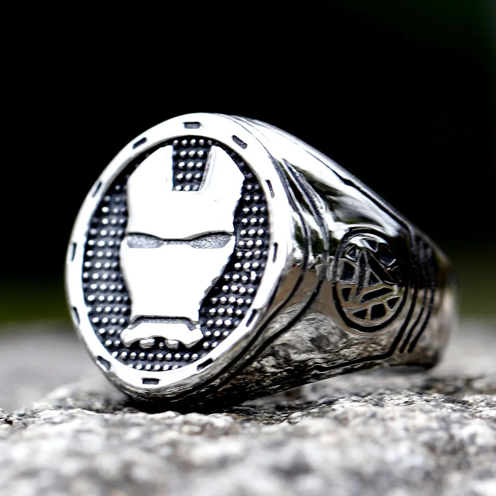 Iron Man 316 Stainless Steel Stamp Ring