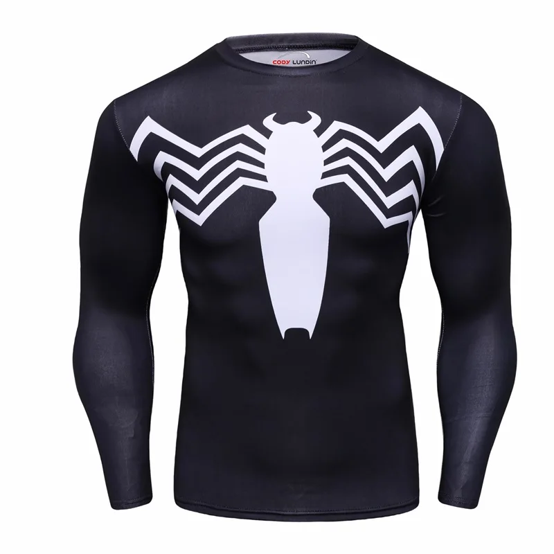 Spiderman Venom Quick Dry Long Sleeve Compression Shirt