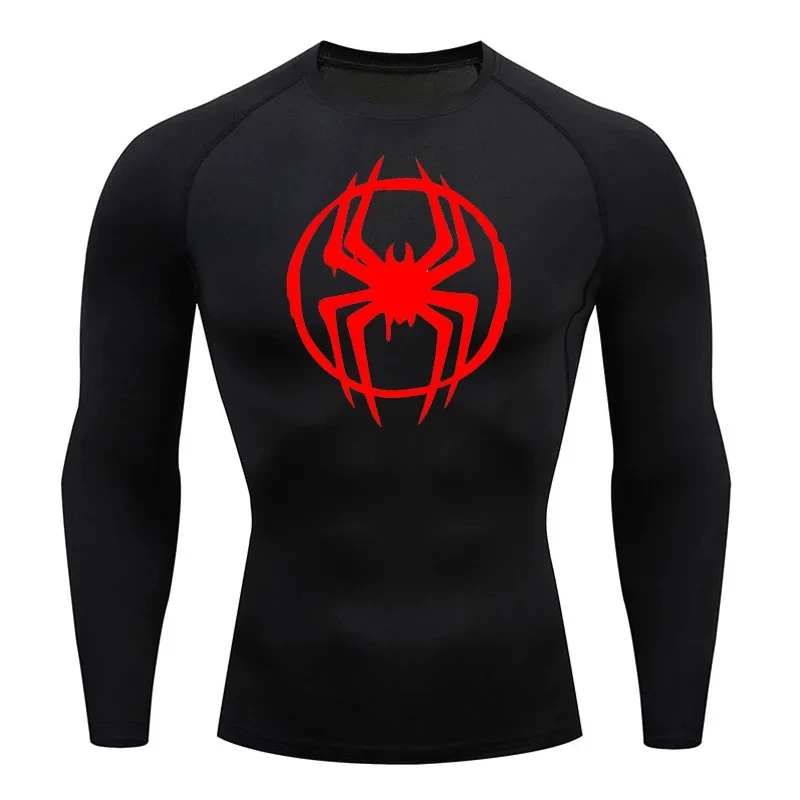 Spiderman Into The Spider Verse Long Sleeve Compression Shirt