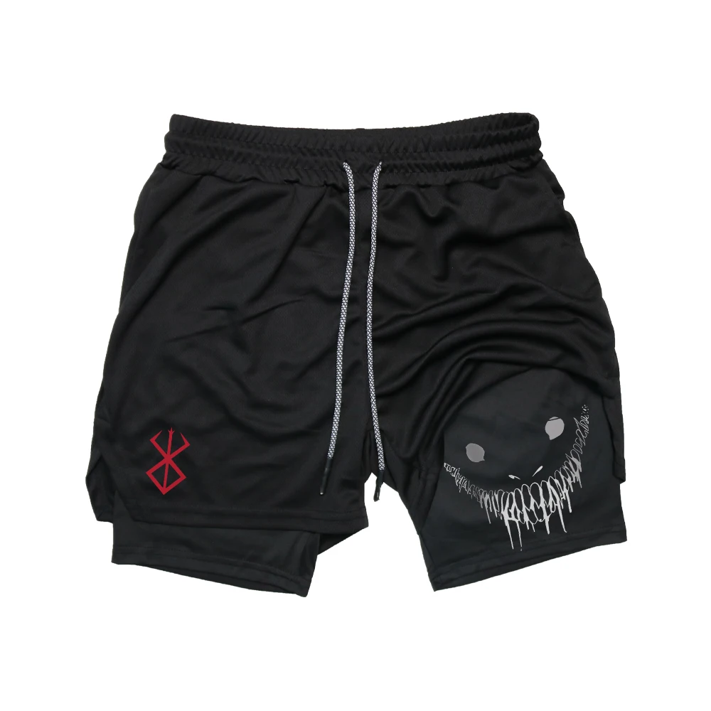 Berserk Guts Teeth Gym Shorts