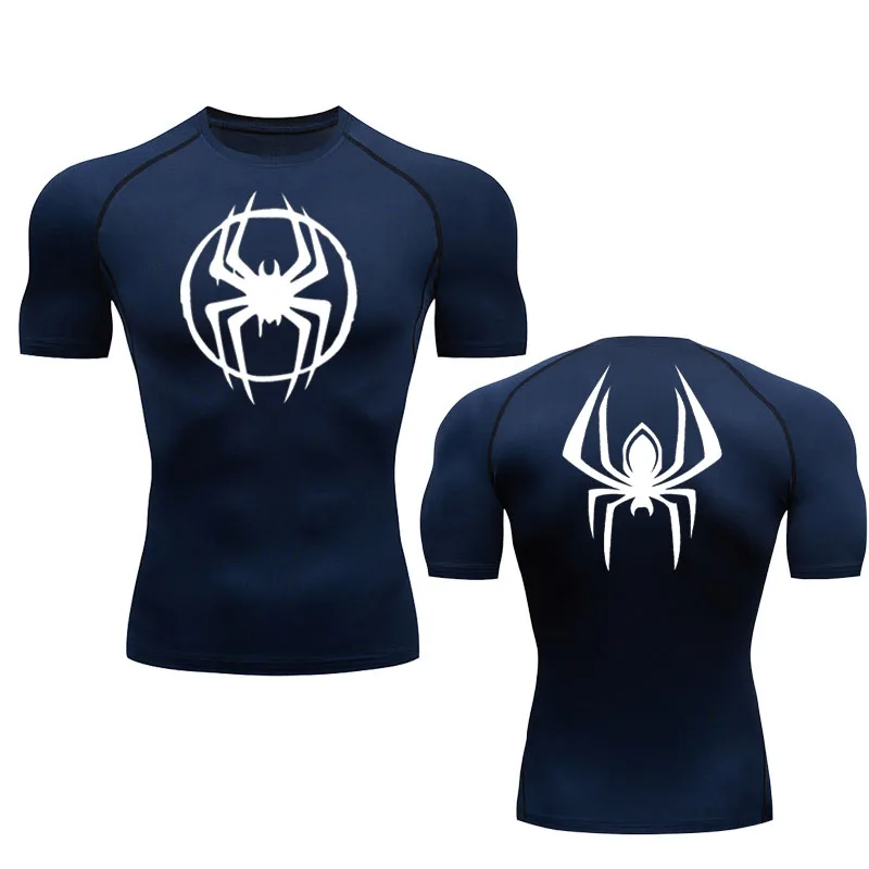 Spiderman Back Spider Verse Icon Compression Shirt