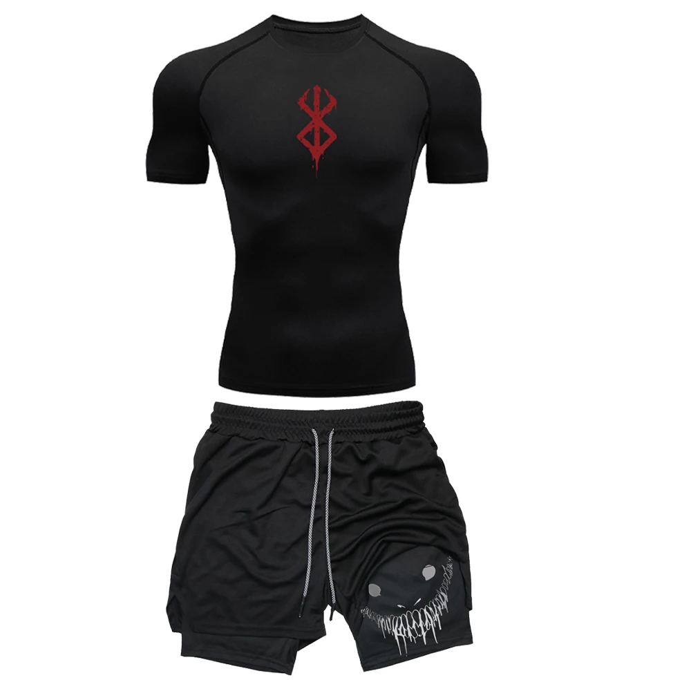 Berserk Teeth Compression Shirt & Shorts Set