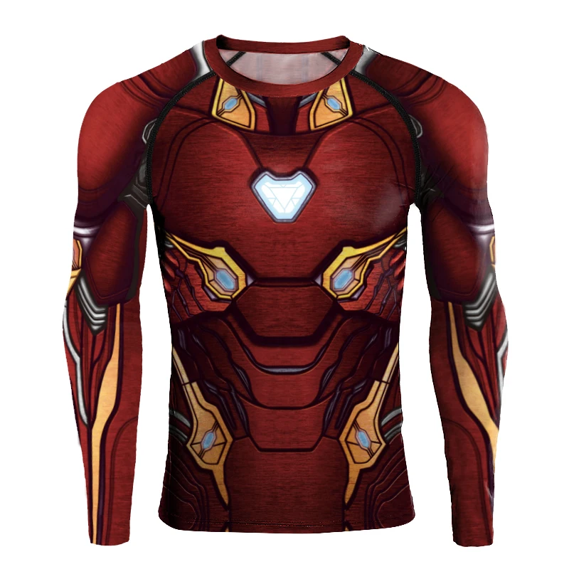 Iron Man Nano Tech Long Sleeve Compression Shirt