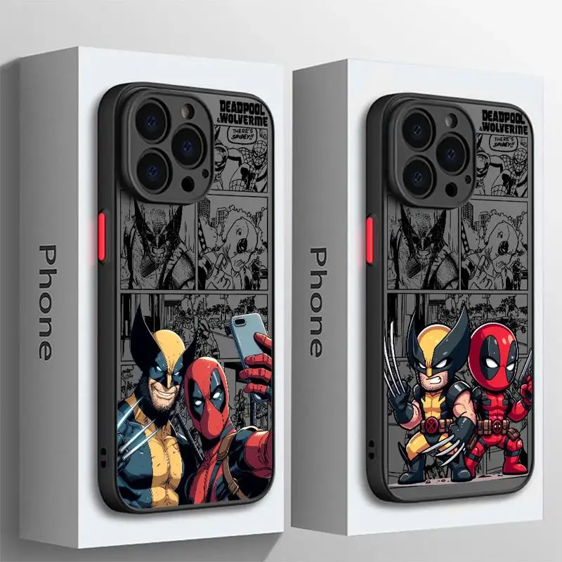 Selfie Deadpool Wolverine iPhone Case