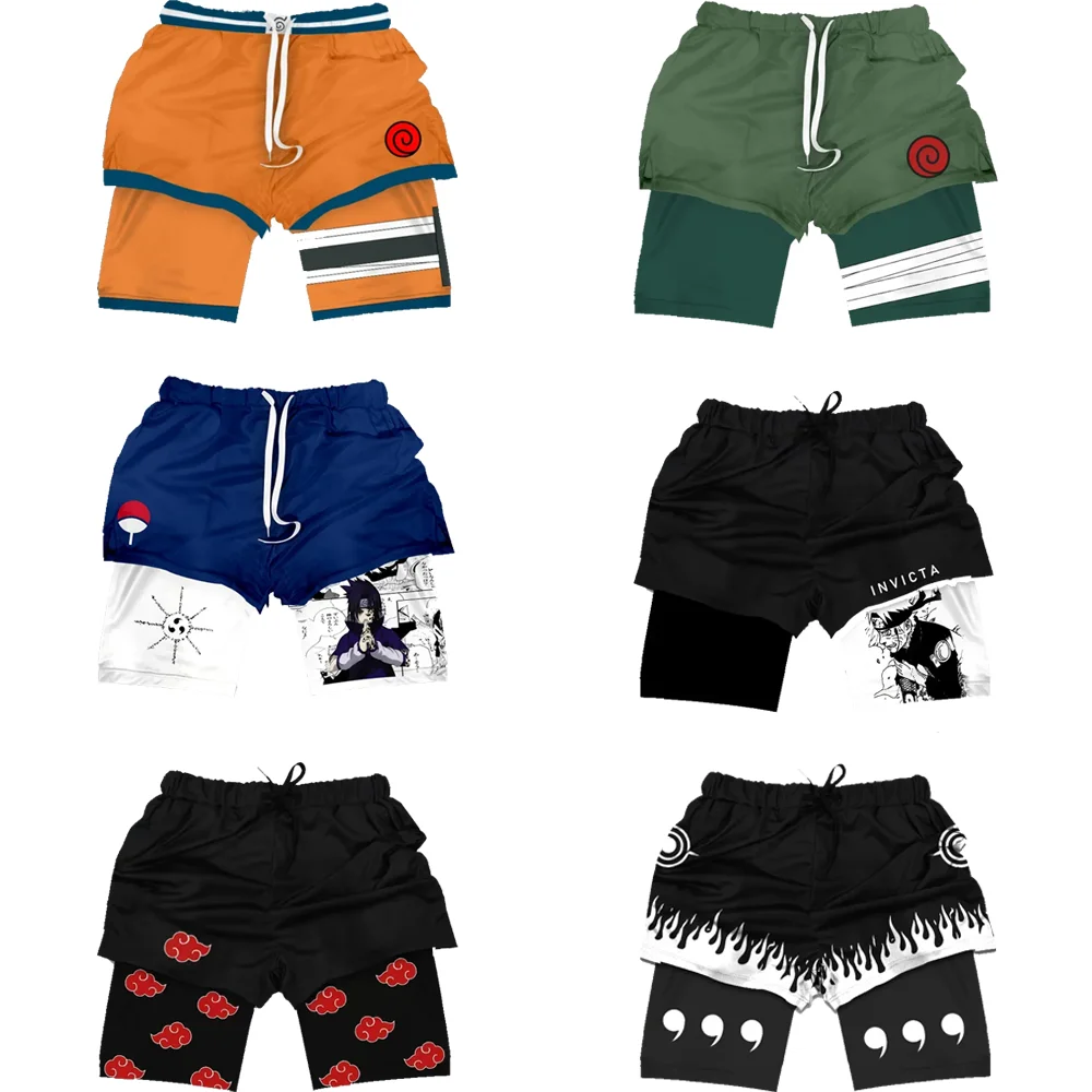 Naruto Quick-Dry Gym Shorts Man