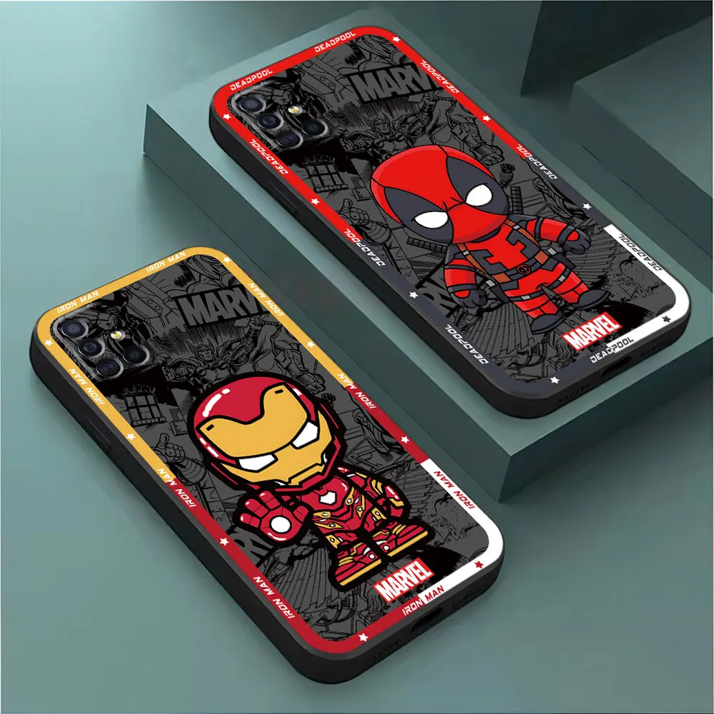 Silicone Cartoon Marvel Samsung Galaxy Phone Case